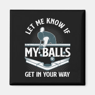 Aimant Amusant Billard Design Pour Hommes Femmes Billard