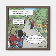 Aimant amusant Bluffant