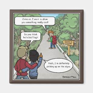 Aimant amusant Bluffant