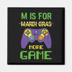 Aimant Amusant Célébrer Mardi Gras Manette de jeu vidéo J