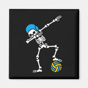 Aimant Amusant Dab squelette Dabbing Water polo Halloween