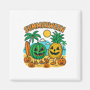 Aimant Amusant Été Entre Cute Watermelon Et Pineappa Bea