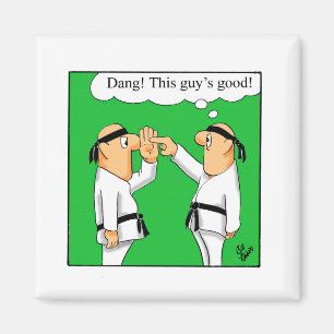 Aimant Amusant Humour Karate