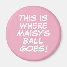 Amusant message personnalisé Pink Golf Ball Marker