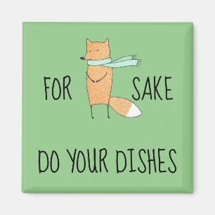 Aimant Amusant Pour Fox Sake Do Plats Frigo