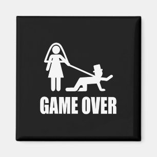 Aimant Amusant Se Marier Jeu Sur Mariage Gag Team G