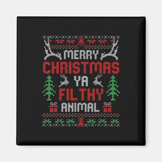 Aimant Amusant seul à la maison Films Joyeux Noël Vous sa (Devant)