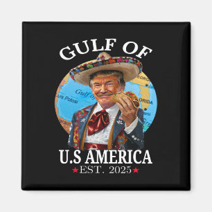 Aimant Amusant Trump Chemise Golfe Des États-Unis Amériqu