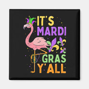 Aimant Amusante idée de fête carnavalesque Flamant rose M