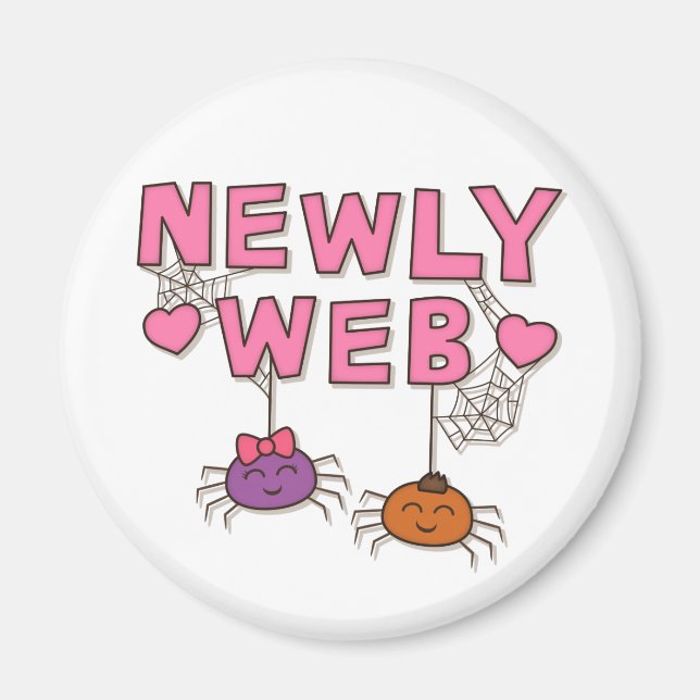 Aimant Amusante nouvelle mer ou Web Spiders Pun Humour (Devant)