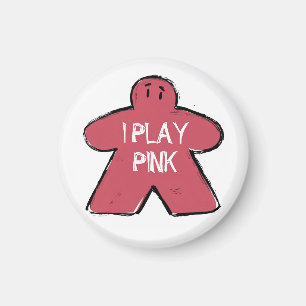 Aimant Amusante Phrase Grunge Pink Meepboard Gamer