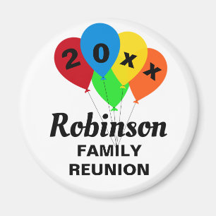 Aimant Amusants Balloon Design Famille Réunion Souvenir C