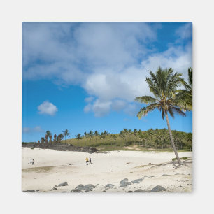 Aimant Anakena, Rapa Nui, île de Pâques, Chili