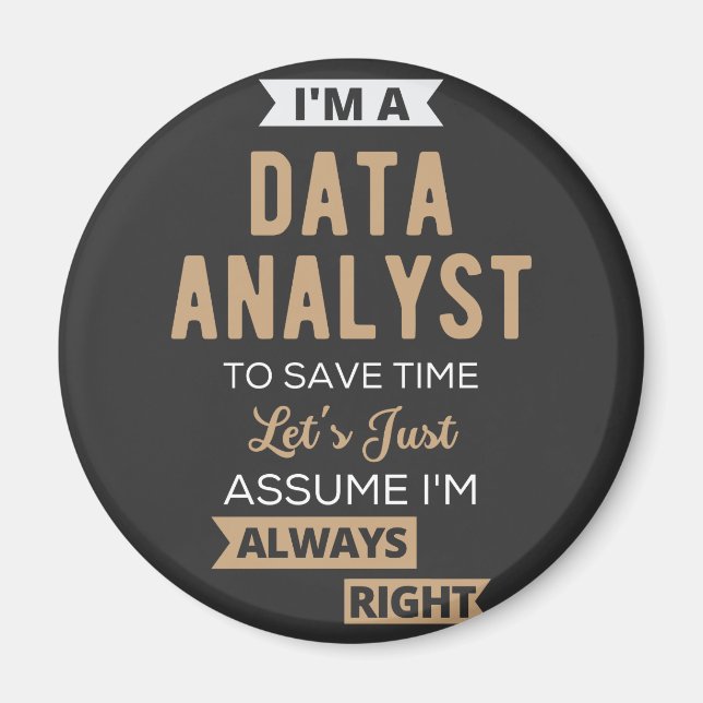 Aimant Analyste de données (Devant)