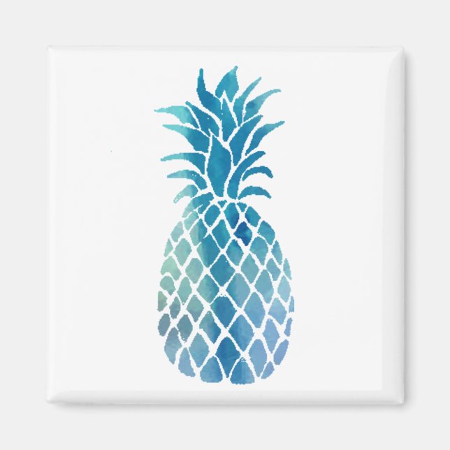 Aimant ananas bleu (Devant)