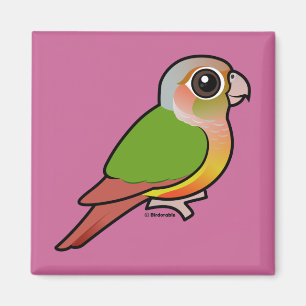 Aimant Ananas Conure Vert-cheeked de Birdorable