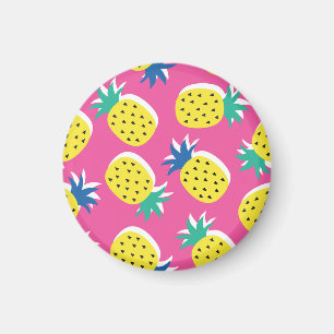 Aimant Ananas Couleurs folles : Pop-Art chilien.