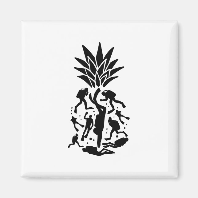 Aimant Ananas des Plongeurs (Devant)