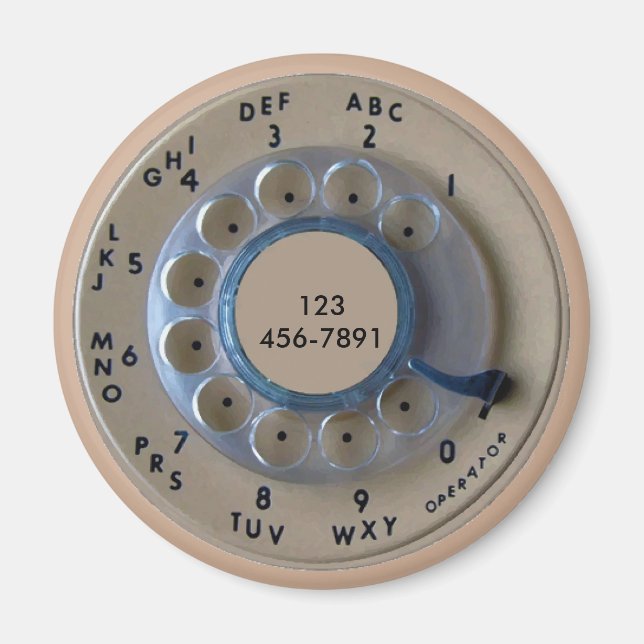 Aimant Ancien numéro de téléphone, ajouter le numéro (Devant)