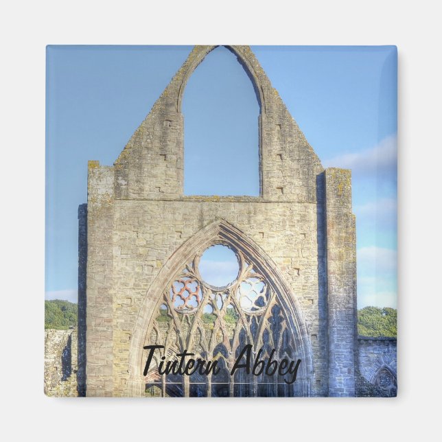 Aimant Ancienne abbaye de Tintern, monastère cistercien,  (Devant)