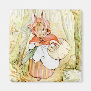 Aimant Ancienne Mme Rabbit (Petit Chaperon Rouge) (B Pott