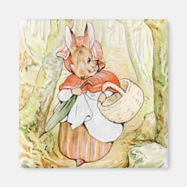 Aimant Ancienne Mme Rabbit (Petit Chaperon Rouge) (B Pott (Devant)