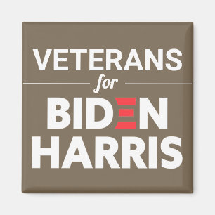 Aimant Anciens combattants de Biden Harris Texte personna