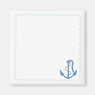 Aimant Ancre-Nautique Vague-Personnalisez-le !