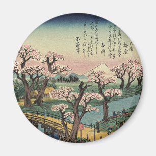 Aimant Ando Hiroshige - Luminaire nocturne du pont Kogane