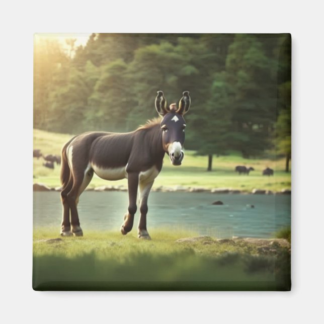 Aimant Âne, Asinus, Veste, Mule, Burro, WildAss (Devant)