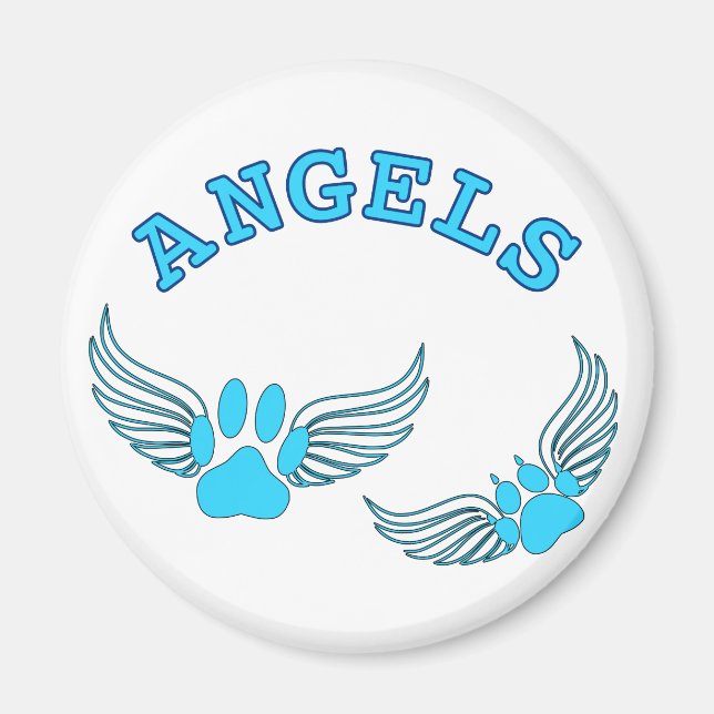 Aimant Angel Pis Animaux En Bleu (Devant)
