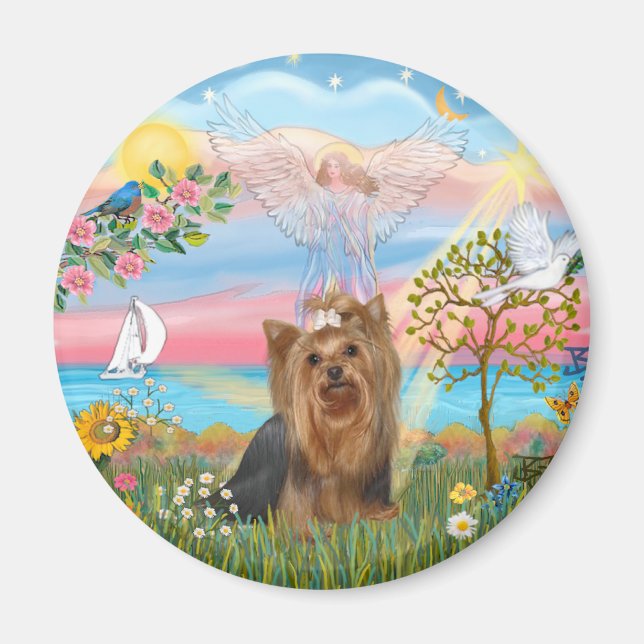 Aimant Angel Star-Yorkshire Terrier (#7) (Devant)