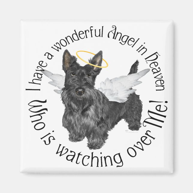 Aimant Anges Scottish Terrier (Devant)