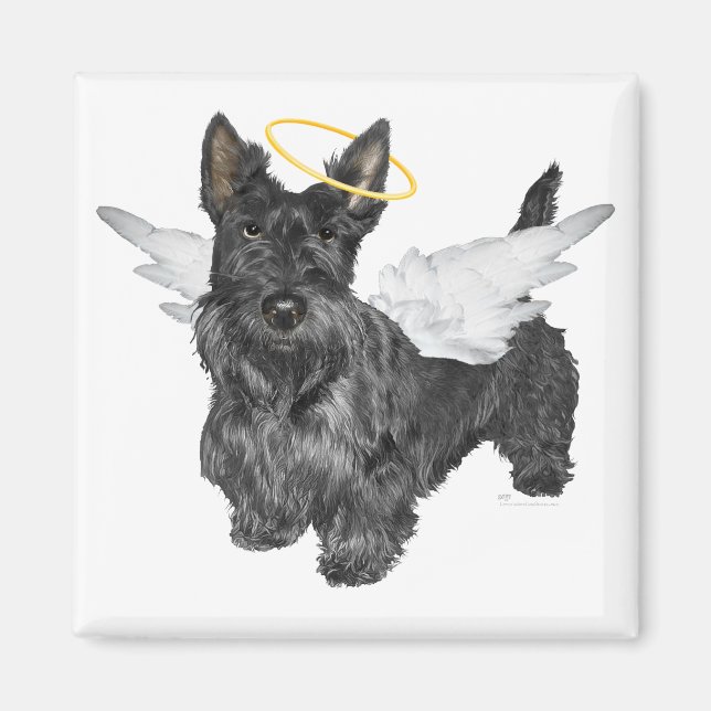 Aimant Anges Scottish Terrier (Devant)