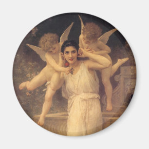 Aimant Anges victoriens vintages, jeunesse par Bouguereau
