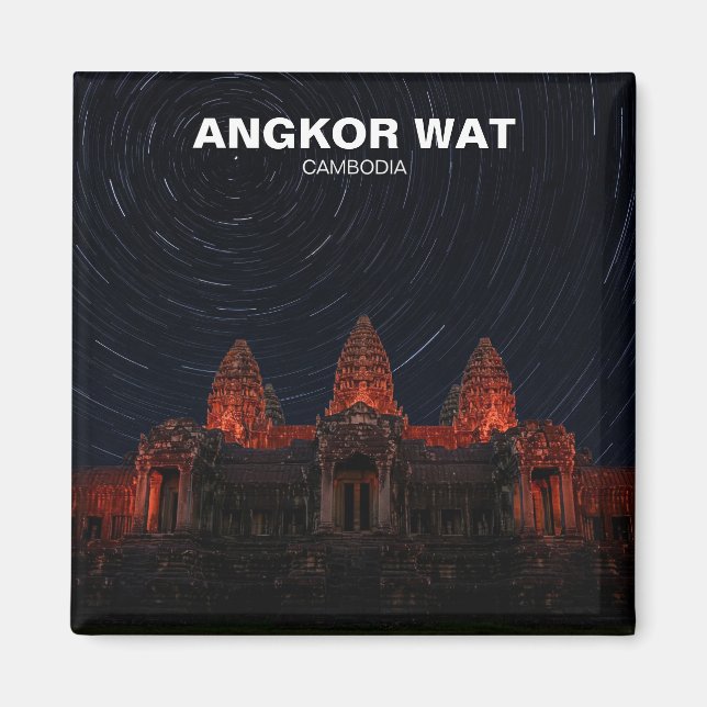 Aimant Angkor Wat Cambodge la nuit (Devant)