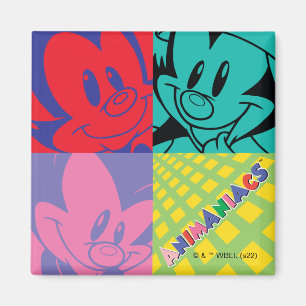 Aimant Animaniacs   Warner Siblings Pop Art Graphic