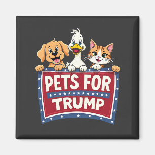 Aimant Animaux de compagnie pour Trump Cats Maga Dogs Ele