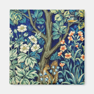 Aimant Animaux et fleurs, Forêt, William Morris