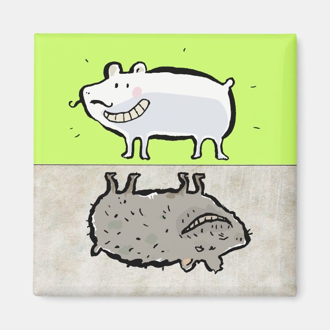 Aimant animaux propres/sales (lave-vaisselle) (Devant)
