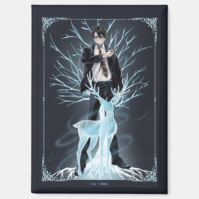 Aimant Anime HARRY POTTER™ Stag Patronus (Recto)