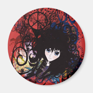 Aimant Anime Peace Grunge