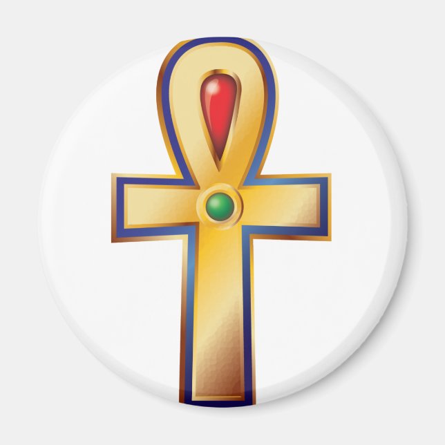 Aimant Ankh - Le symbole de la vie de l'Égypte antique (Devant)