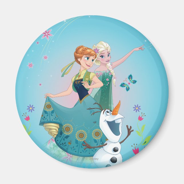 Aimant Anna et Elsa | Célébrer la Sisterhood (Devant)
