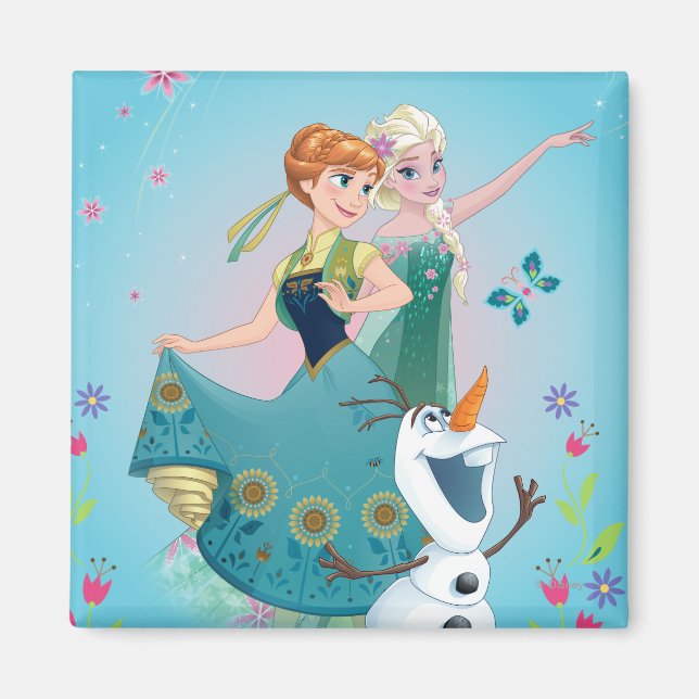 Aimant Anna et Elsa | Célébrer la Sisterhood (Devant)