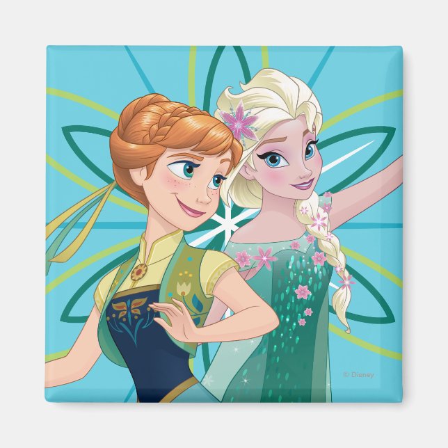 Aimant Anna et Elsa | Célébrer la Sisterhood (Devant)