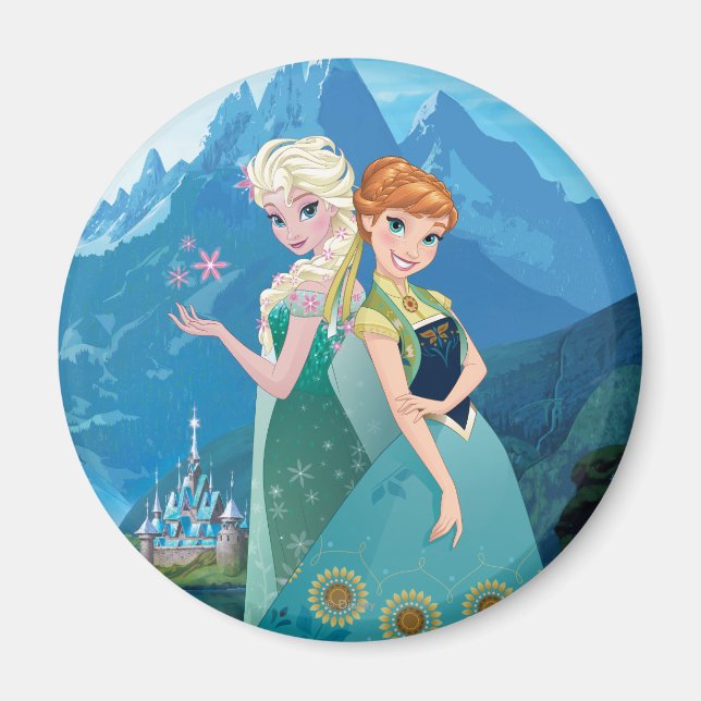 Aimant Anna et Elsa | Ma Soeur M'Aime (Devant)