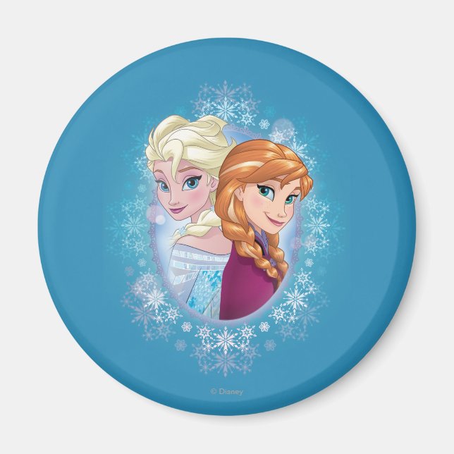 Aimant Anna et Elsa | Magie hivernale (Devant)