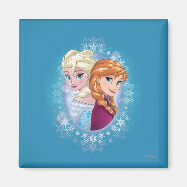 Aimant Anna et Elsa | Magie hivernale (Devant)