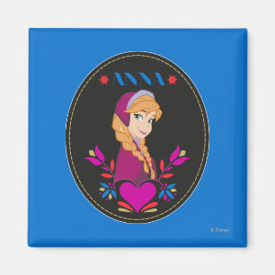 Aimant  Anna  Portrait en cercle noir